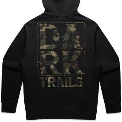 Dark Trails Camo Logo Men's Zip Up Hoodie Thumbnail